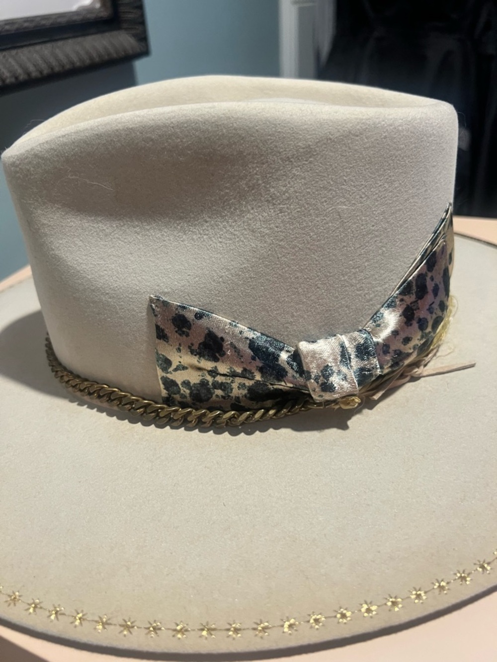 Teressa Foglia - Lace Hat - New in Box - Sz -7 3/8 - Picture 5 of 11
